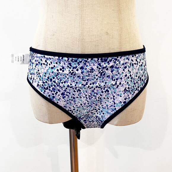 Eddie Bauer Reversible Bikini Bottom Large Girls' 14/16 Purple Blue - Picture 1 of 11
